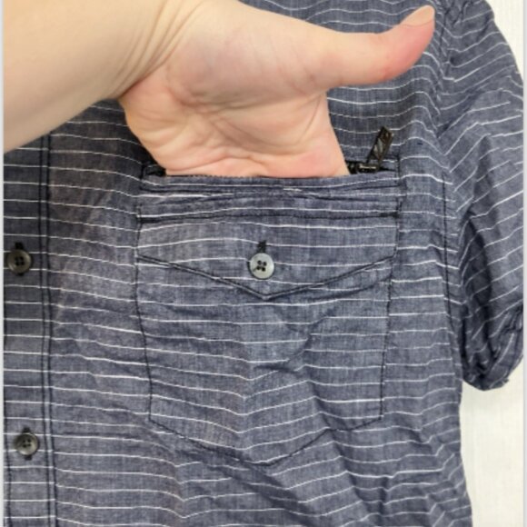 Reaction Kenneth Cole Cotton XL Short Sleeve Button Down Collared Shirt w/pocket - Picture 6 of 14